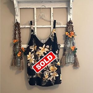 White House Black Market Reversible Tank Top- Size L